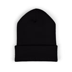 Load image into Gallery viewer, Embroidered North Star Cuffed Beanie — 'Guiding Star' Winter Knit Hat
