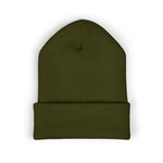Load image into Gallery viewer, Embroidered North Star Cuffed Beanie — 'Guiding Star' Winter Knit Hat
